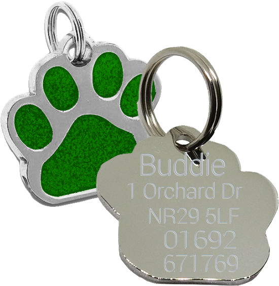 Pet Tags Paw (600x600), Png Download