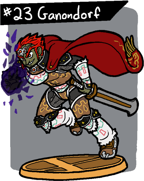Interesting, They Used The Oot Ganondorf Design For - Cartoon (500x667), Png Download