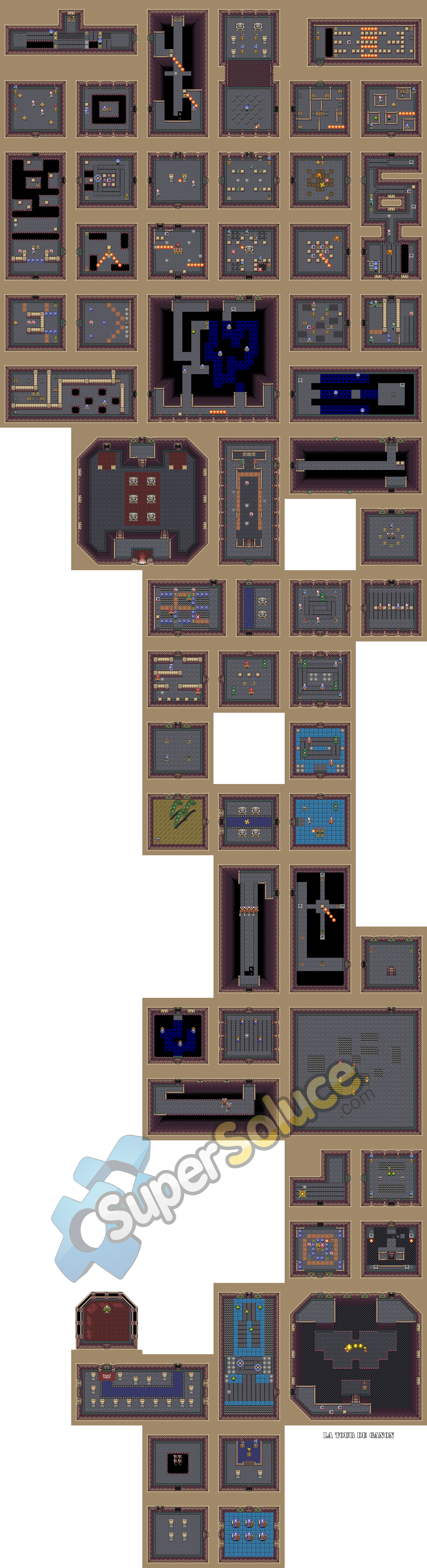 Tour De Ganon - Floor Plan (1536x5632), Png Download