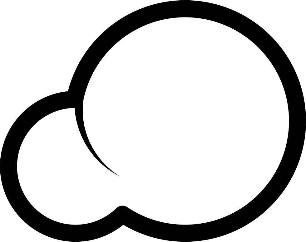 Cloud Shape Comments - Circle (980x776), Png Download