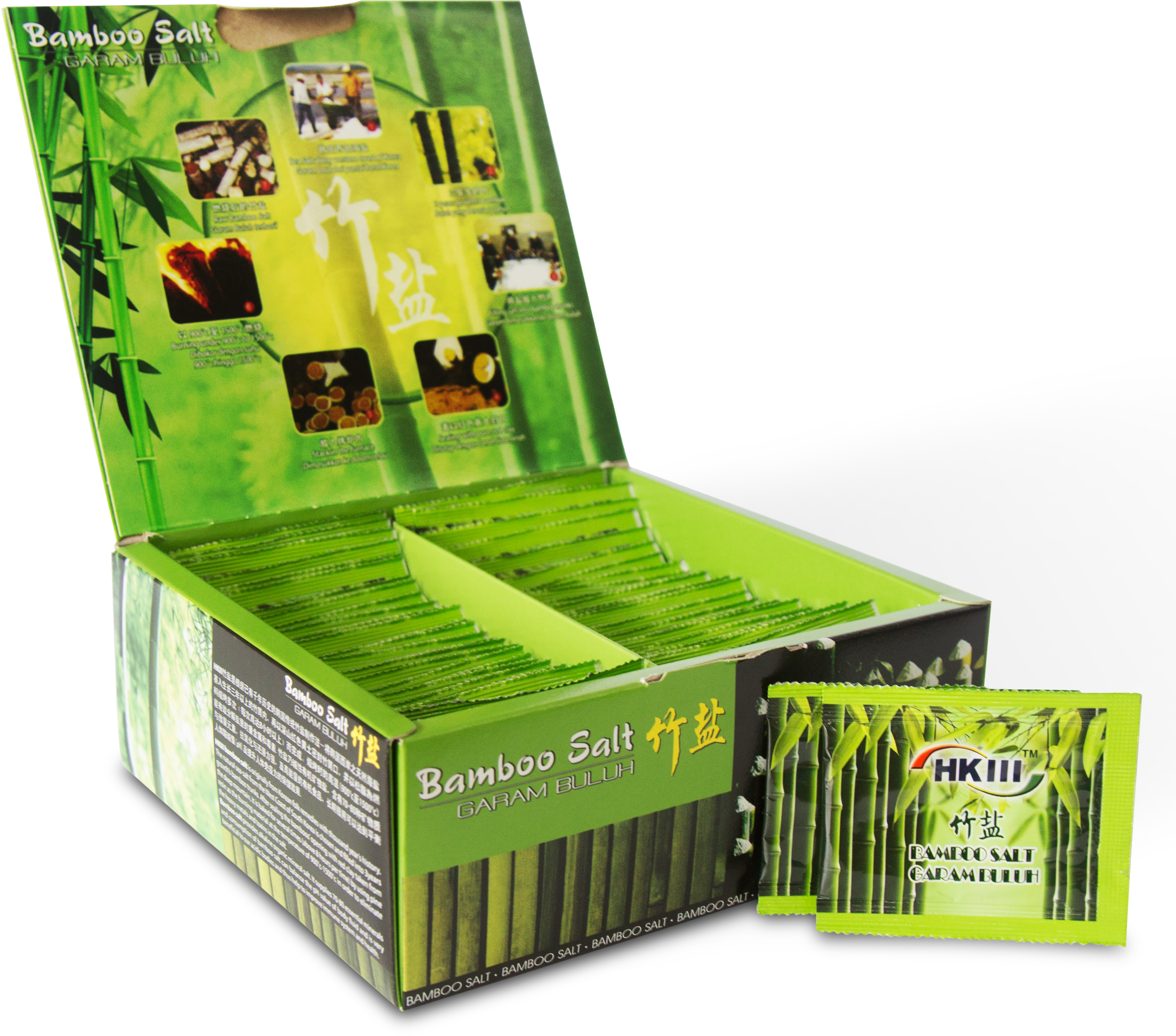 Hkiii Life Bamboo Salt 5g X 50 Sachets - Bamboo Salt (3216x2944), Png Download