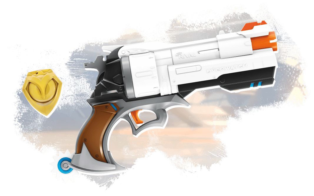 Collectible Die Cast Replica Mccree Badge - New 2019 Nerf Guns (1067x668), Png Download