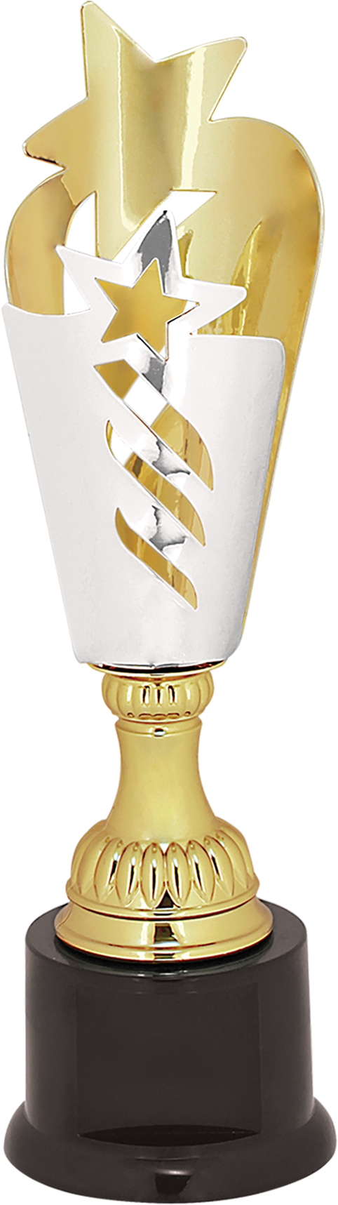 Silver & Gold Star Metal Cup Trophy - Trophy (1800x1800), Png Download
