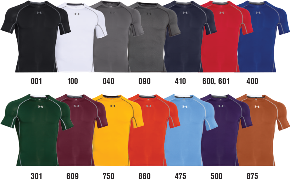 Custom Under Armour Heat Gear Compression Shirts - Compression T Shirt Under Armour (1000x625), Png Download