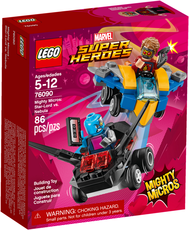 Lego Mighty Micros Star Lord Vs Nebula (1200x900), Png Download