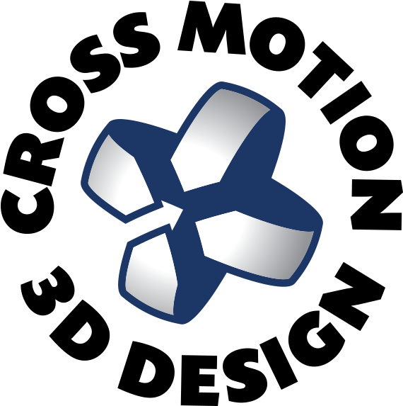 Cross Motion 3d Design - Decal (600x600), Png Download