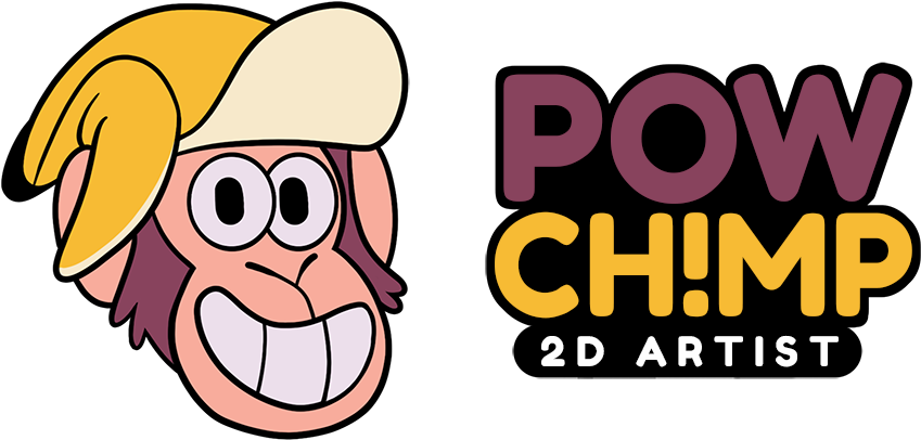 Powchimp - Cartoon (889x500), Png Download