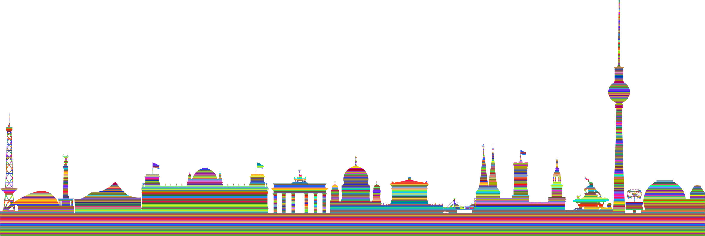 Big Image - Berlin (2368x794), Png Download