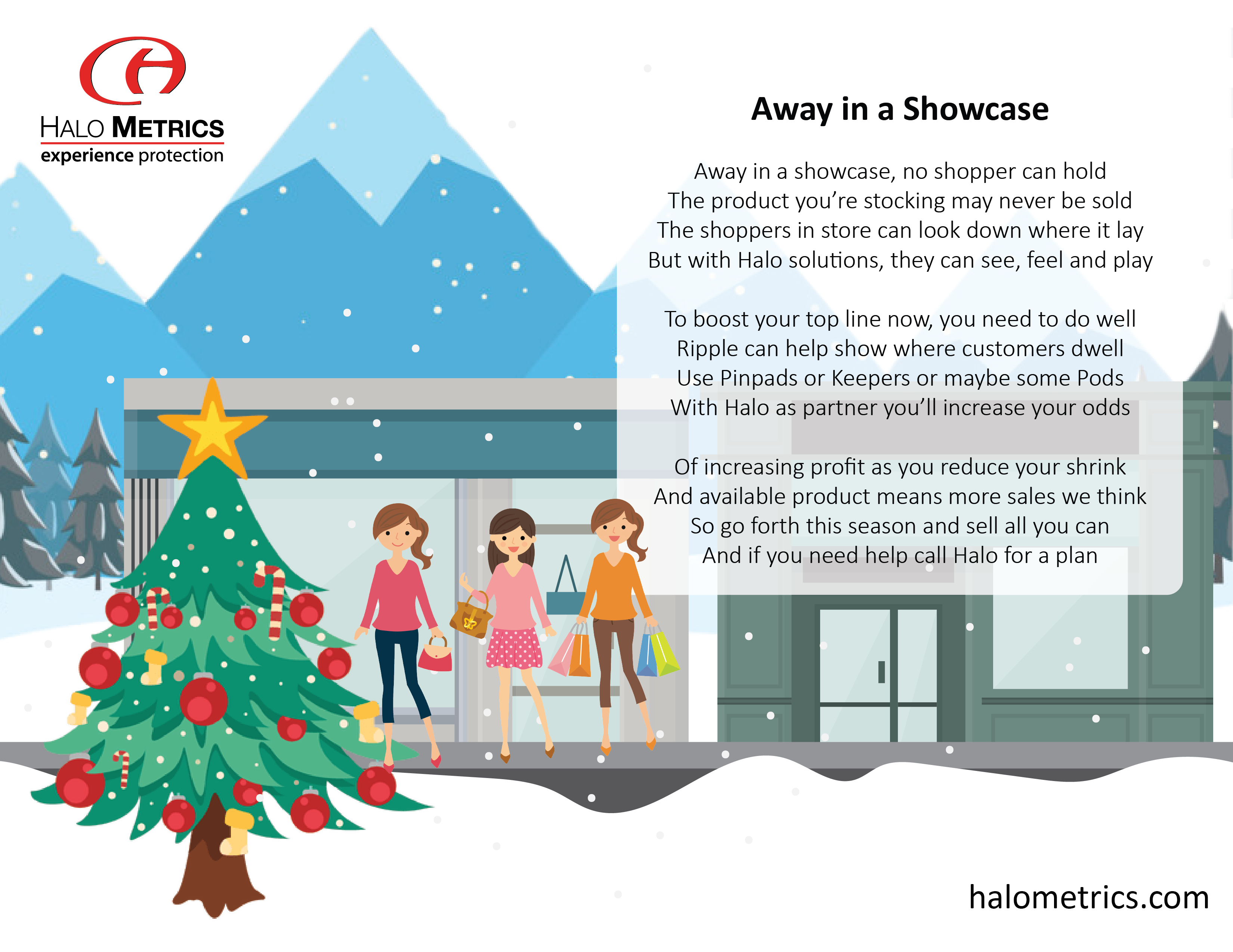 Happy Holidays From Halo Metrics - Christmas Tree (3300x2550), Png Download