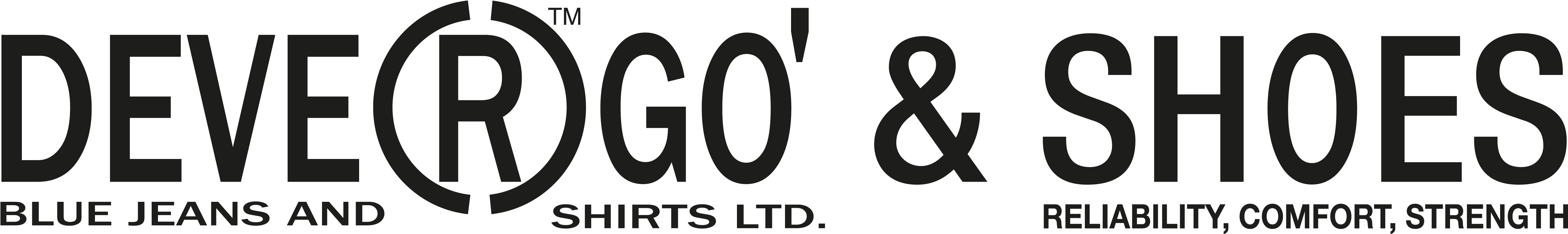 Devergo Shoes Logo 2018 Black - Oval (6850x2111), Png Download