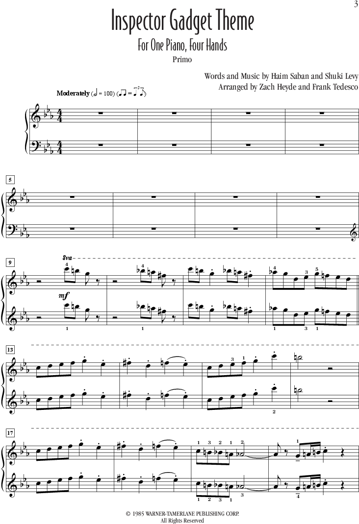 Inspector Gadget Theme Thumbnail Inspector Gadget Theme (864x1152), Png Download