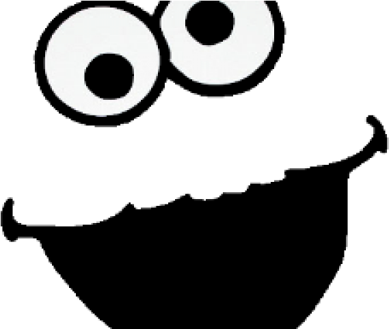 Cookie Monster Clipart Face - Cookie Monster Eyes (640x480), Png Download