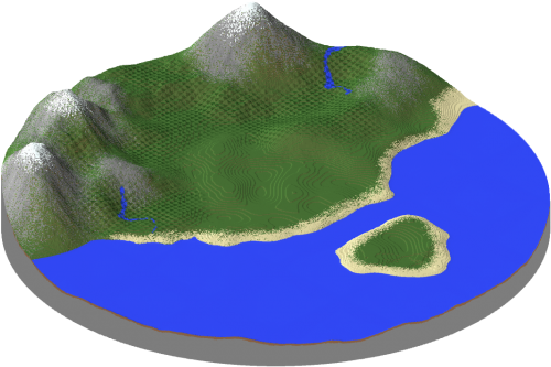 3d Rendered View Of The Map - Earth (720x479), Png Download