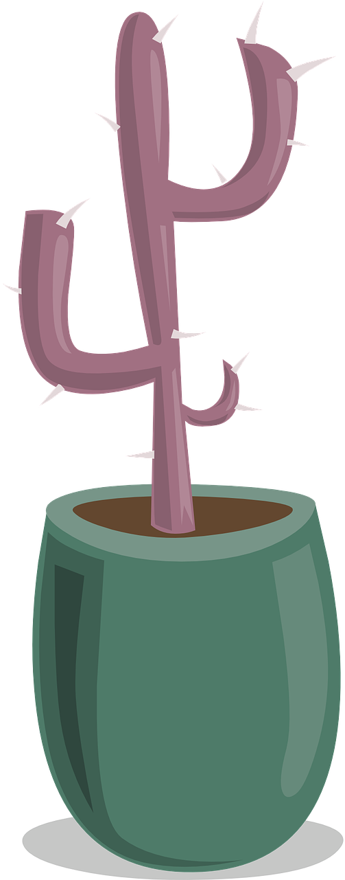 Plant Cactus Succulent - Silueta De Cactus Para Imprimir (640x1280), Png Download