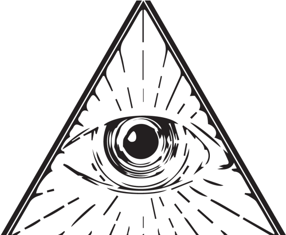 Drawn Illuminati Line Art - Illuminati Drawing (640x480), Png Download