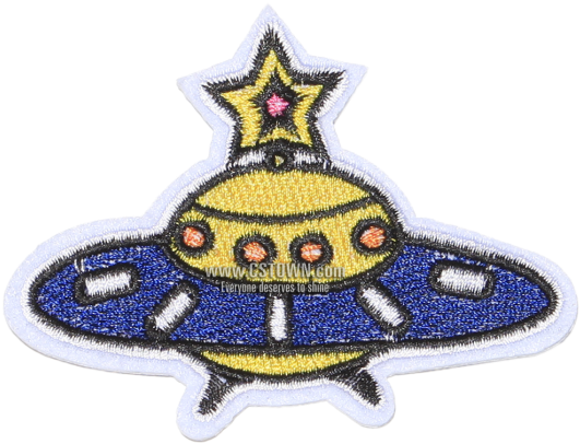 Flying Saucer Embroidered Badges - Emblem (780x780), Png Download