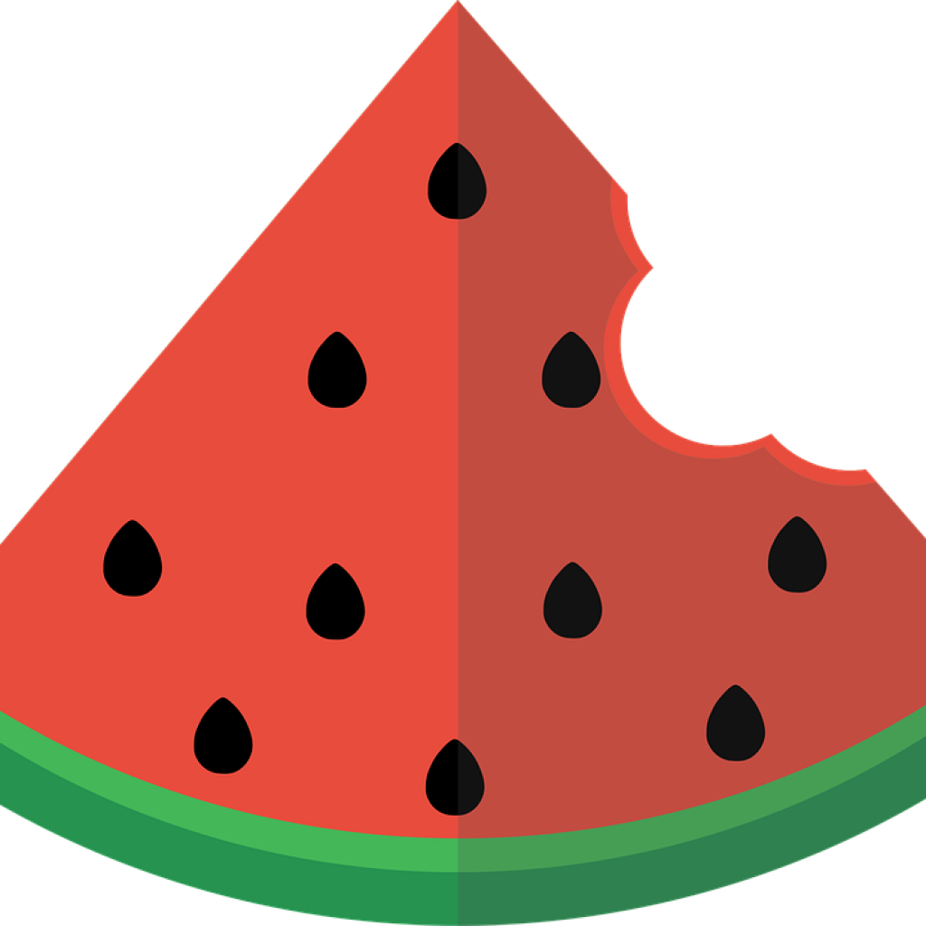 Watermelon Slice Clipart Flat Free Vector Graphic On - Kardasim Podcast (1024x1024), Png Download