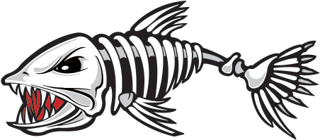 Fish Skeleton (600x600), Png Download