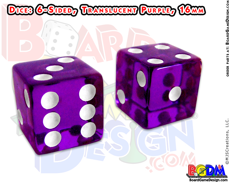 6 Sided Translucent Purple, D6 - Quad Fold Board Game (800x600), Png Download