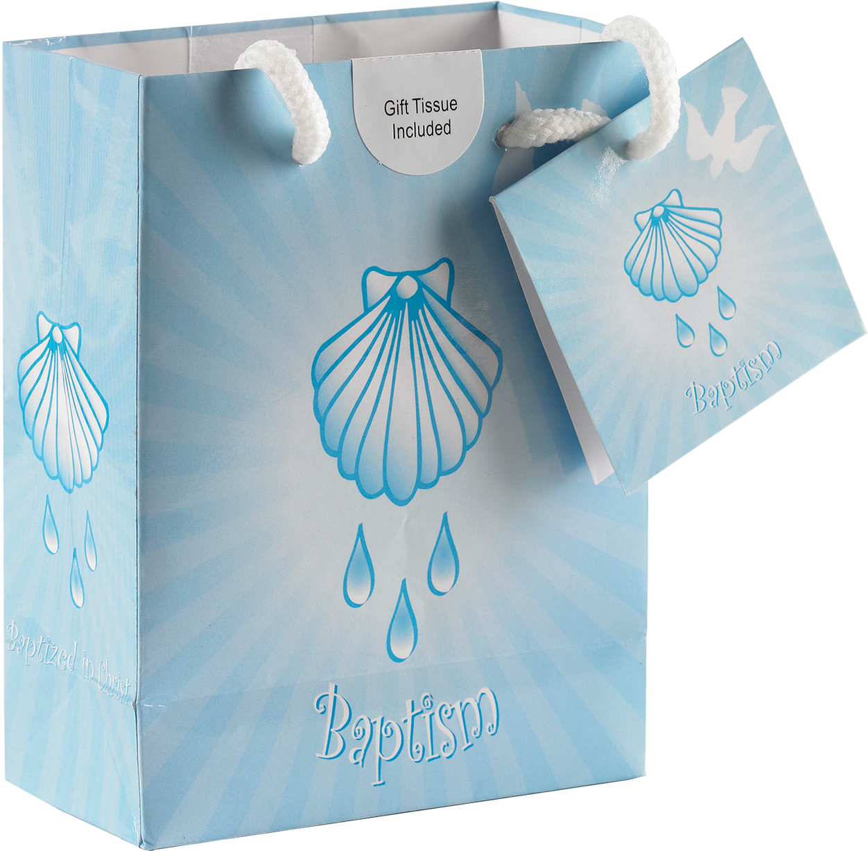 Blue Shell - Baptism - Gift Bag - Tote Bag (1280x1226), Png Download