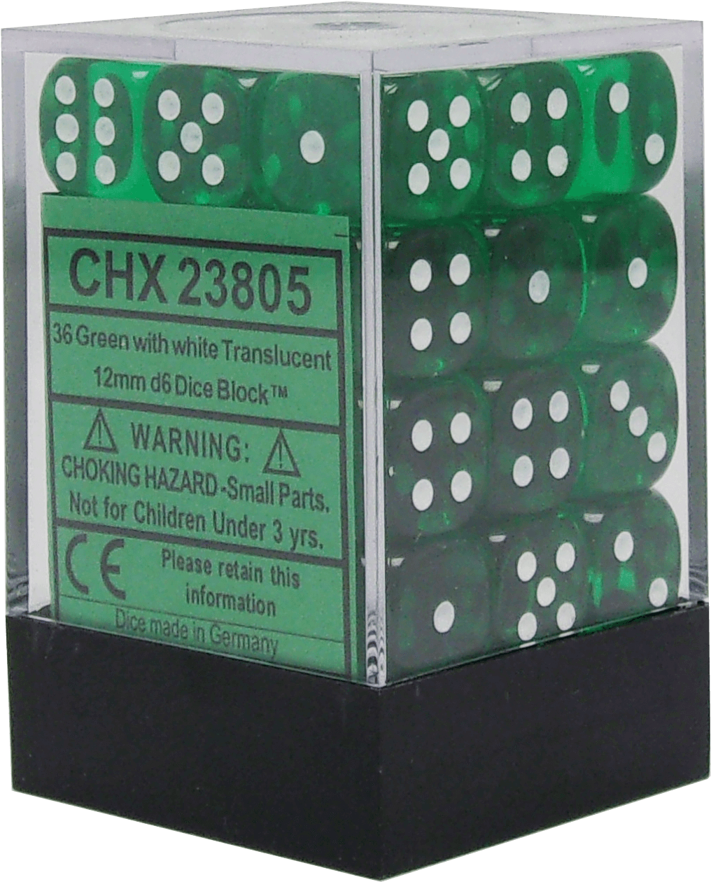 Translucent Green With White 12mm D6 - Wooden Block (1512x1800), Png Download