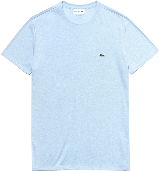 Lacoste Crew Neck Pima Cotton T Shirt - Active Shirt (562x618), Png Download