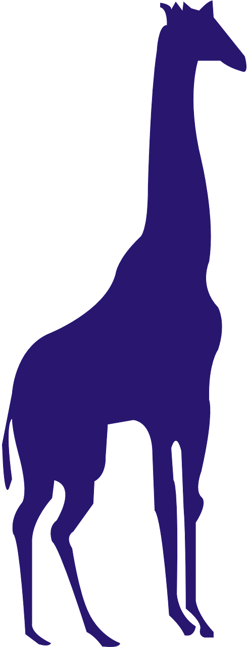 Vector Graphics,free Pictures, Free Photos, - Purple Giraffe Png (640x1280), Png Download