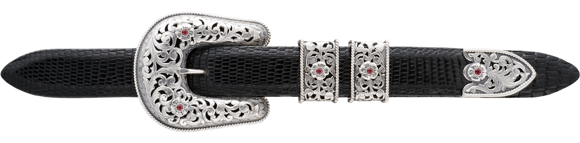 Pecos 2031 Sterling Buckle Set 1" Buckle- Clint Orms - Belt (2425x650), Png Download