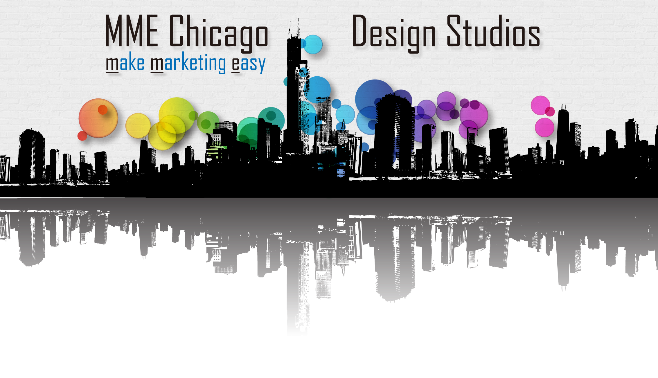 Mme Chicago Skyline - Building Vectors Abstract (2265x1319), Png Download