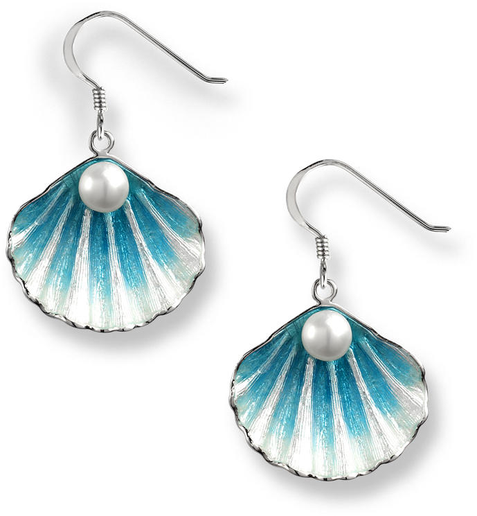 Stock - Enamel And Silver Earrings (800x800), Png Download