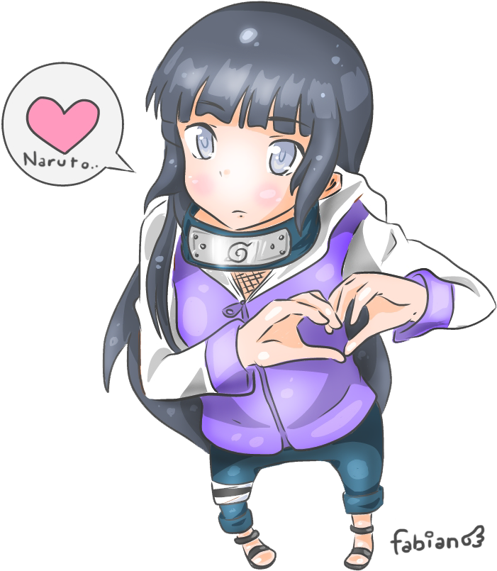 Hyuga Hinata Valentines Day - Cartoon (744x892), Png Download