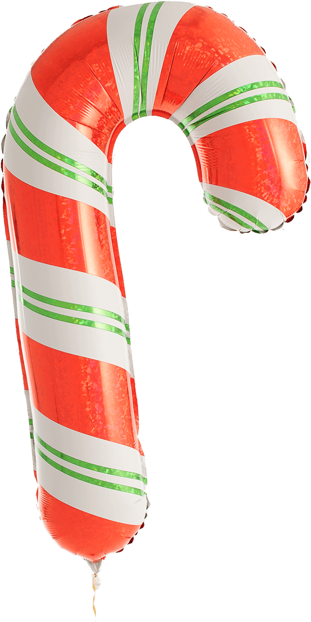 Peppermint Candy Cane Supershape - Stick Candy (1400x1400), Png Download