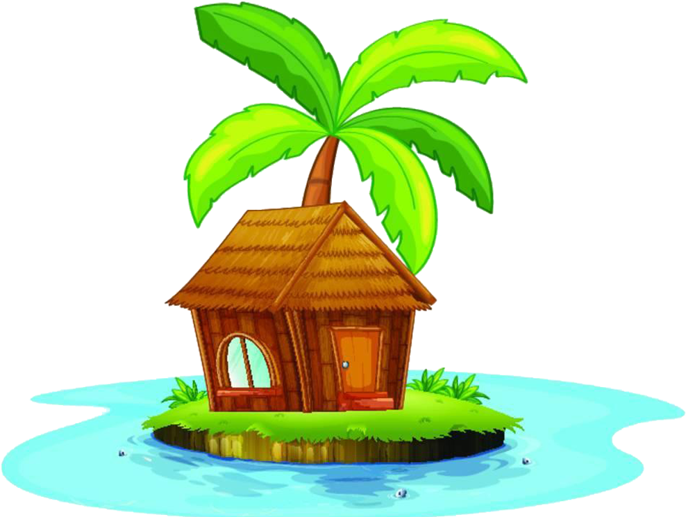 Hut Clipart At Getdrawings - Nipa Hut Clipart (1000x743), Png Download