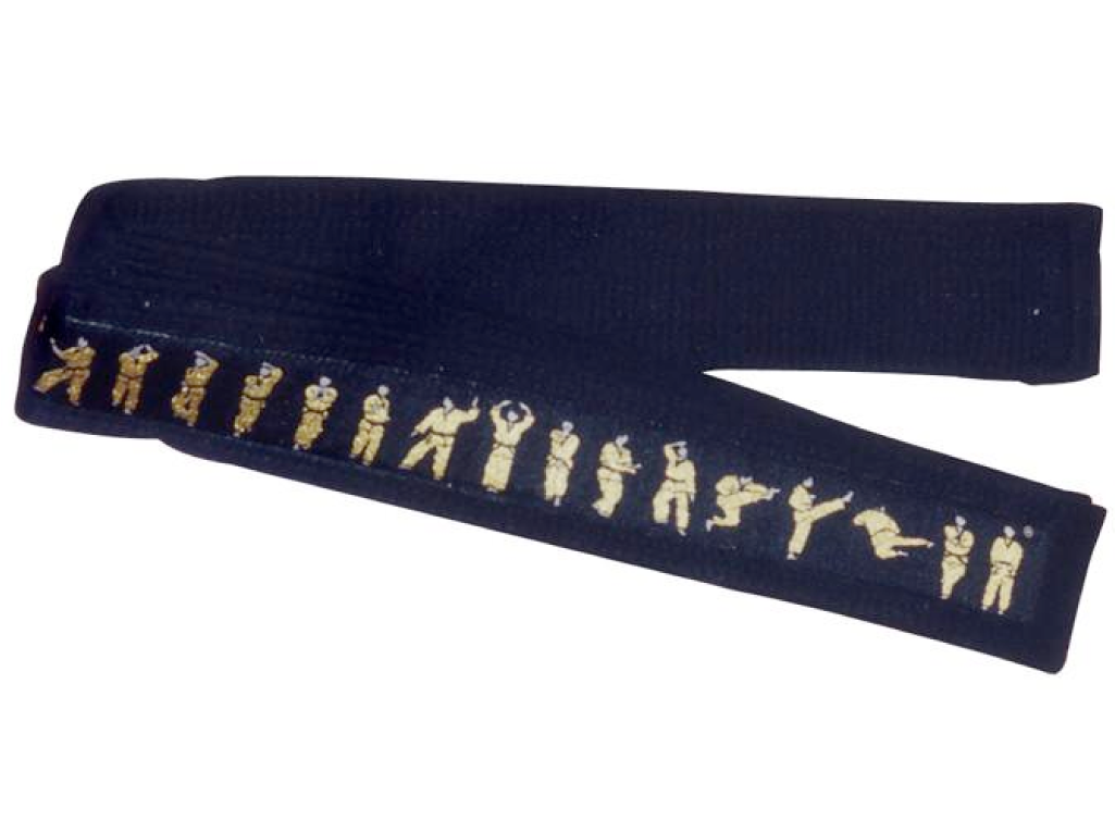 Cinta Negra C/poomsae De Taekwondo Negra - Cinta Negra Taekwondo Dan (1024x1024), Png Download