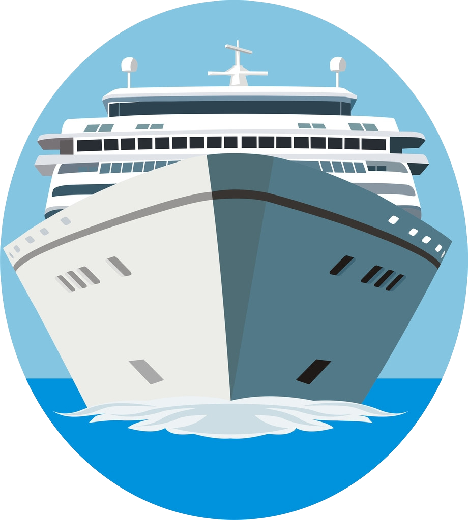 Cruise Ship Clipart Cargo Ship - Cruise Ship Front View Clipart (920x1024), Png Download