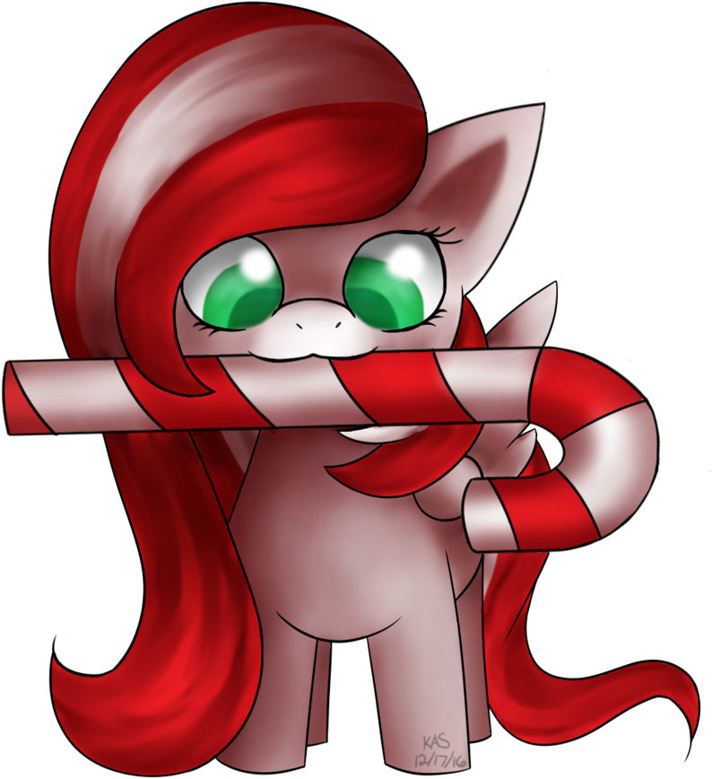Artist Stardustlily Candy Cane Filly Artiststardustlily - Cartoon (947x1024), Png Download