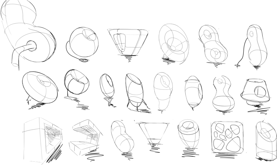 Lantern Sketches 2 (1000x587), Png Download