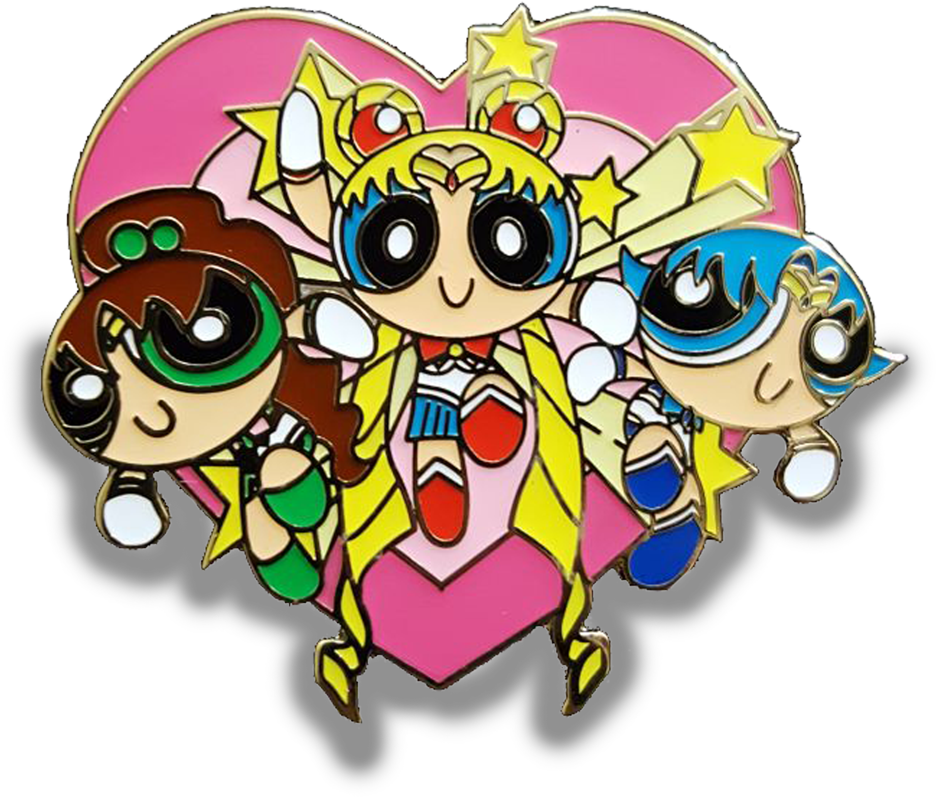 My Friend Designed A Powerpuff Girls/sailor Moon Mashup - Powerpuff Girls Sailor Moon (2000x1856), Png Download