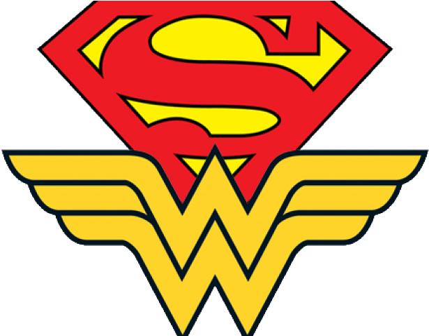 Drawn Superman Superwoman - Wonder Woman Supergirl Logo (640x480), Png Download