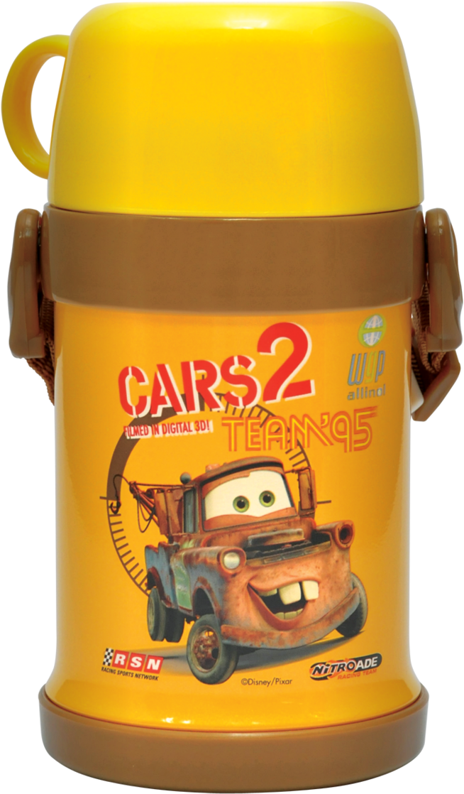 Disney Cars 400ml Vacuum Student Jug - Cars 2 (759x1200), Png Download