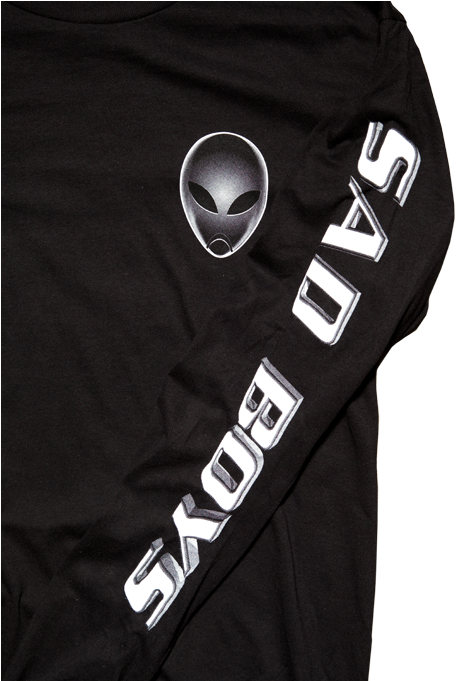 Sad Boys 2001 Black Ls Tee - Active Shirt (500x680), Png Download