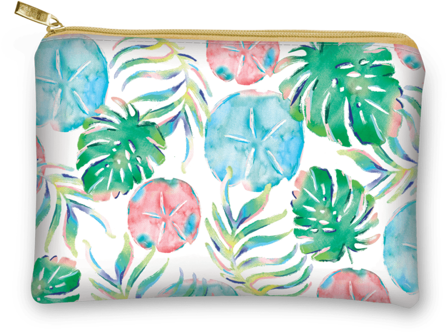 Sand Dollar Fronds Glam Bag - Coin Purse (1000x1000), Png Download