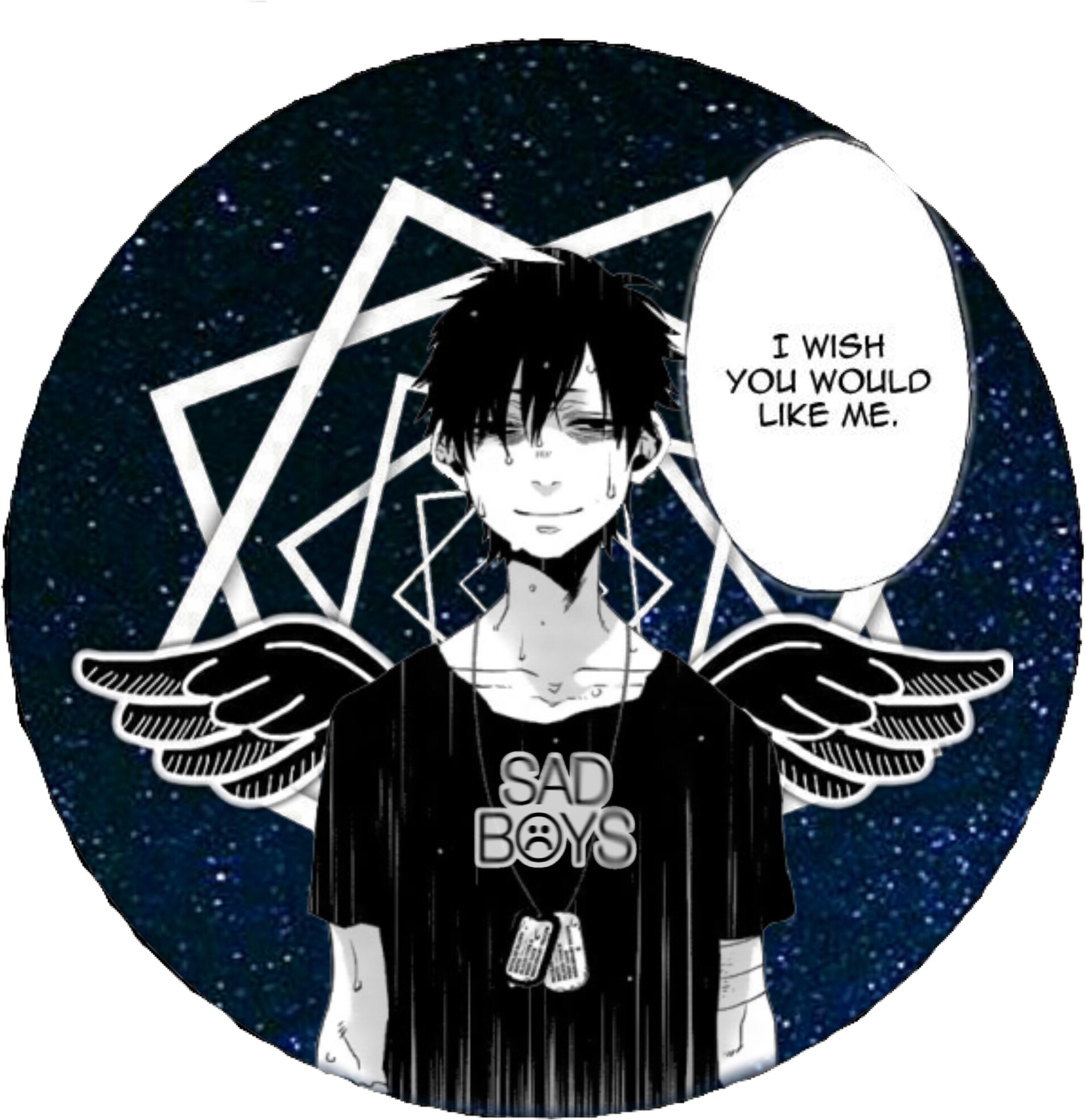 Anime Gangsta Edits Of Nicolas Brown / Sad / Boys / - Sadboys Anime (2048x2048), Png Download