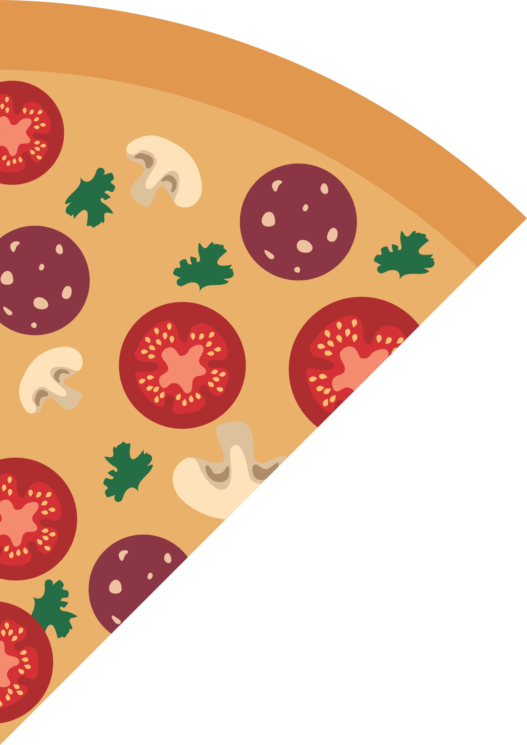 Free Download Big Image Png - Pizza Piece Vector Png (1697x2400), Png Download