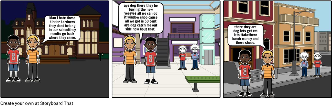 Gang - Cartoon (1164x385), Png Download