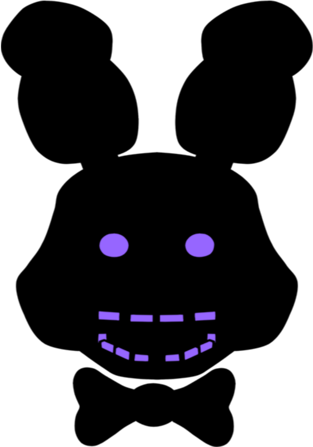 Mq Sticker - Fnaf Shadow Bonnie Head (1024x1024), Png Download