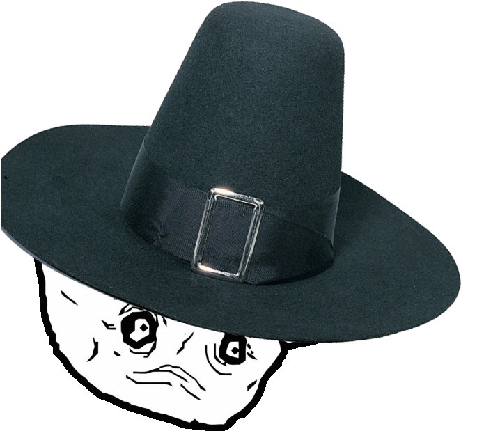 Somebody Give This A Subtitle - Pilgrim Hat (720x720), Png Download