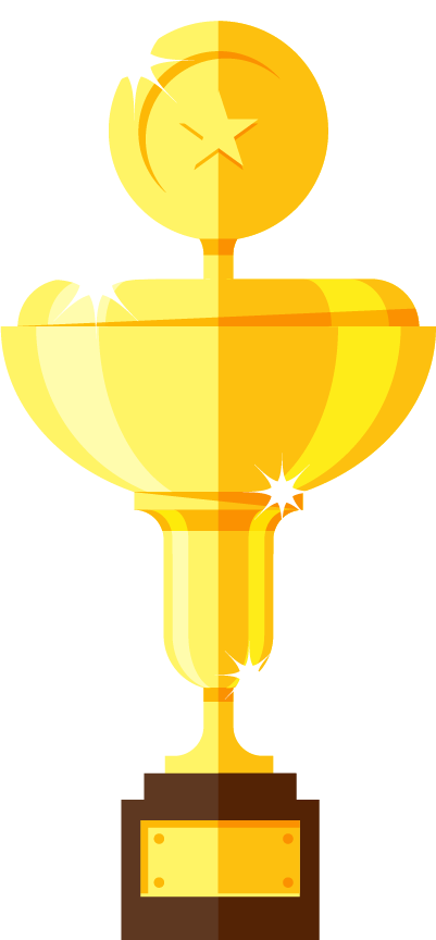 Golden Award - Cross (401x864), Png Download