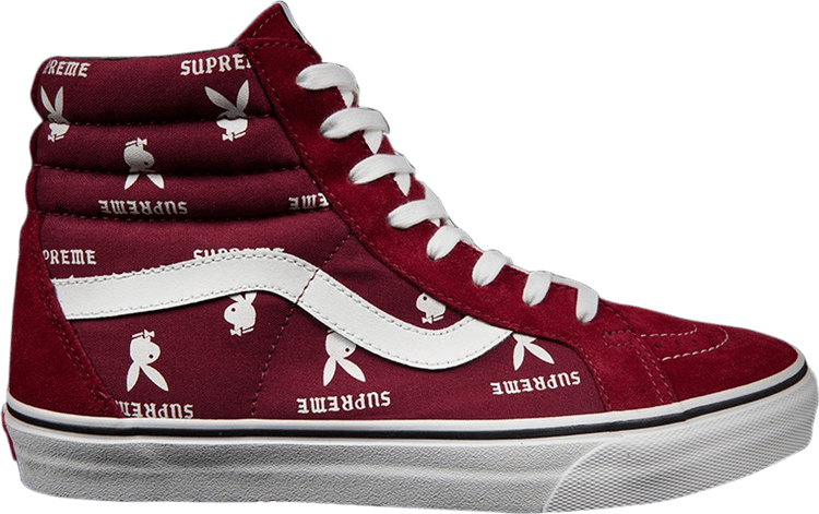 Vans Supreme X Sk8-hi Reissue Pro 'playboy' - Vans X Playboy X Supreme (750x471), Png Download