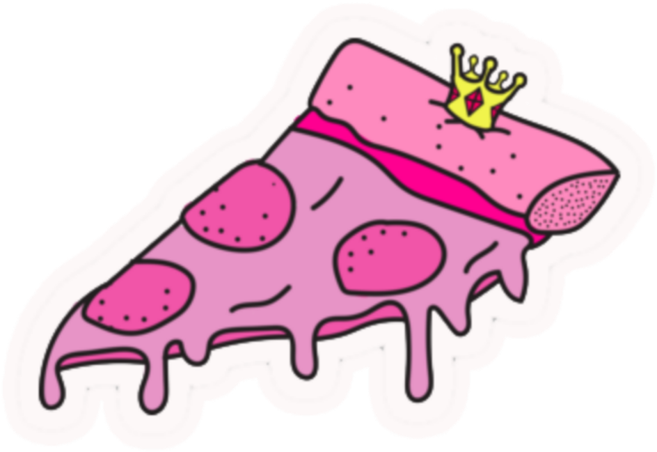 Kawaii Sticker - Stickers Tumblr Pizza Png (1024x1024), Png Download